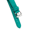 18mm 20mm 22mm Quick Release Tapered Suede Leather Watch Strap - Turquoise Green