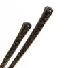 18mm 20mm 22mm Quick Release Wool / Leather Backed Watch Strap - Dark Brown
