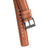 20mm 22mm Quick Release Padded Leather Watch Strap - Brown