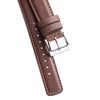 20mm 22mm Quick Release Padded Leather Watch Strap - Cocoa Brown