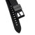 20mm 22mm Quick Release Sailcloth Canvas / FKM Rubber Hybrid Watch Band - Black