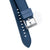 20mm 22mm Quick Release Sailcloth Canvas / FKM Rubber Hybrid Watch Band - Blue