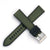 20mm 22mm Quick Release Sailcloth Canvas / FKM Rubber Hybrid Watch Band - Green