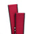 20mm 22mm Quick Release Sailcloth Canvas / FKM Rubber Hybrid Watch Band - Red