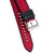 20mm 22mm Quick Release Sailcloth Canvas / FKM Rubber Hybrid Watch Band - Red