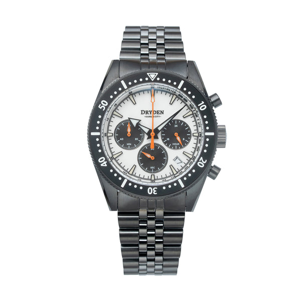 Dryden Chrono Diver Gen 2 42mm Chronograph - PVD Panda Orange