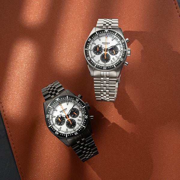 Dryden Chrono Diver Gen 2 42mm Chronograph - PVD Panda Orange