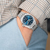 Dryden Heartlander Automatic Field Watch - Blue & Crimson