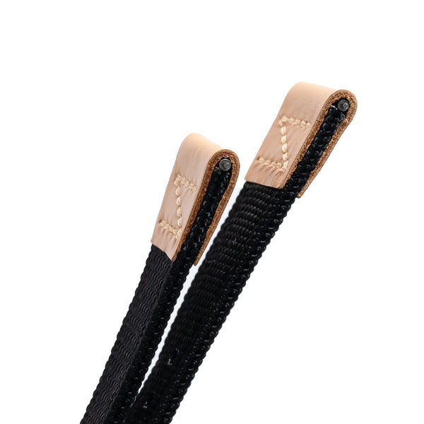 18mm 20mm 22mm Quick Release Black Nylon & Leather Field Watch Band