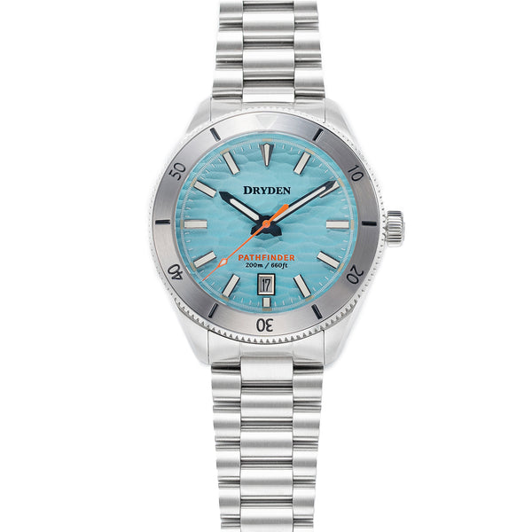 Dryden Pathfinder 41mm Automatic Dive Watch - Caribbean Blue