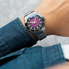 Dryden Pathfinder 41mm Automatic Dive Watch - Magenta Fume