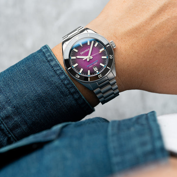 Dryden Pathfinder 41mm Automatic Dive Watch - Magenta Fume