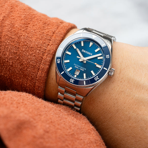 Dryden Pathfinder 41mm Automatic Dive Watch - Midnight Blue