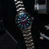 Dryden Pathfinder 200m WR Automatic Dive Watch - Magenta Fume