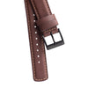 20mm 22mm Quick Release Padded Leather Watch Strap - Cocoa Brown