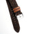 20mm 22mm Quick Release Wool / Leather Backed Watch Strap - Brown Tweed