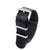 20mm 22mm Seat Belt Nylon Watch Strap - Black