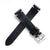 20mm 22mm Horween Chromexcel Quick Release Handmade Leather Watch Strap - Black