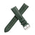 20mm 22mm Quick Release Padded Leather Watch Strap - Green