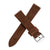 20mm 22mm Quick Release Suede Leather Watch Strap - Dark Chocolate Brown