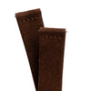 20mm 22mm Quick Release Suede Leather Watch Strap - Dark Chocolate Brown