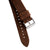 20mm 22mm Quick Release Suede Leather Watch Strap - Dark Chocolate Brown