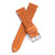 22mm Quick Release Rally Racing Leather Watch Strap - Orange