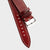 20mm 22mm Quick Release Handmade Leather Watch Strap - Oxblood Red Full Stitch