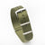 20mm 22mm SLIM Seat Belt Nylon Watch Strap - Olive Green