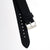 20mm Quick Release Sailcloth Canvas / Leather Watch Band - Black