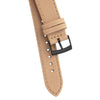 20mm Quick Release Sailcloth Canvas / Leather Watch Band - Khaki