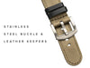 20mm 22mm Quick Release Premium Seat Belt Nylon Watch Strap - Khaki