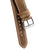 18mm 20mm 22mm Quick Release Genuine Leather Watch Strap - Light Khaki Brown
