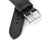 18mm 20mm 22mm Quick Release Italian Pueblo Leather Watch Strap - Black