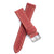 22mm Quick Release Full Stitch Leather Watch Strap - Red