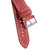22mm Quick Release Full Stitch Leather Watch Strap - Red