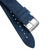 18mm 20mm 22mm Quick Release Suede Leather Watch Strap - Blue