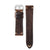 22mm Quick Release Rally Racing Leather Watch Strap - Dark Brown