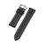 22mm Quick Release Full Stitch Leather Watch Strap - Black