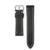22mm Quick Release Full Stitch Leather Watch Strap - Black