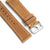 22mm Quick Release Full Stitch Leather Watch Strap - Tan Light Brown
